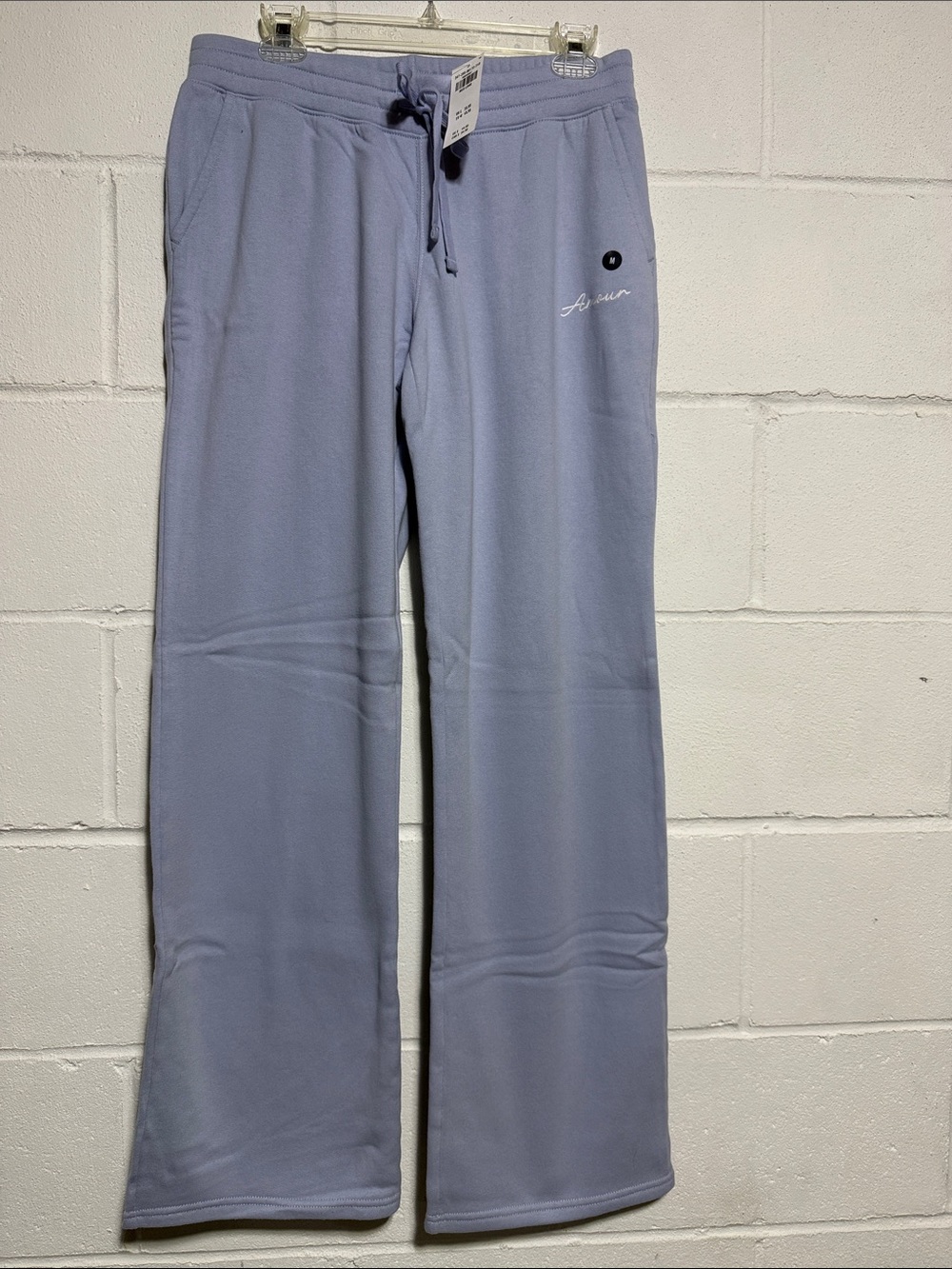 NEW Hollister Light Blue Fleece Joggers
